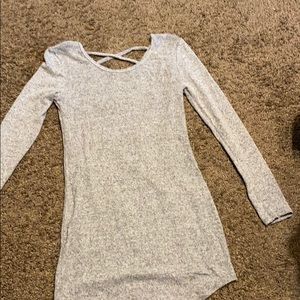 Mini gray dress
